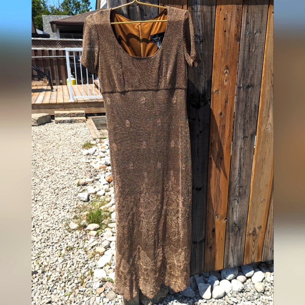 JS Collections Gold gown